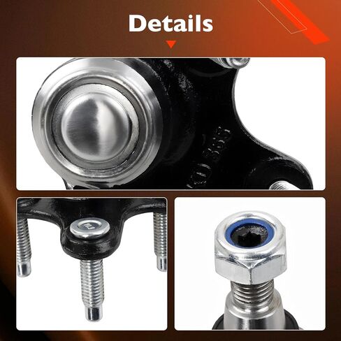 2PCS Front Lower Ball Joint Compatible with Volkswagen Jetta 2005–2018 Passat Golf GTI Beetle Audi A3 Q3 Quattro Replace K80662 K80663 in Saudi Arabia