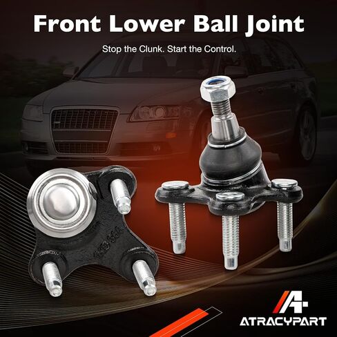 2PCS Front Lower Ball Joint Compatible with Volkswagen Jetta 2005–2018 Passat Golf GTI Beetle Audi A3 Q3 Quattro Replace K80662 K80663 in Saudi Arabia