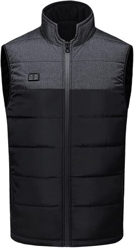 Men's Heated Vest USB Electric Rechargeable Jacket Lightweight Winter Thermal Heating Warming Outdoor Work Vests in Saudi Arabia