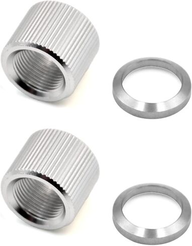 1/2x28 Thread Protector Aluminum & Crush Washers Steel 4 Pack with Chosen Color and Texture in Saudi Arabia
