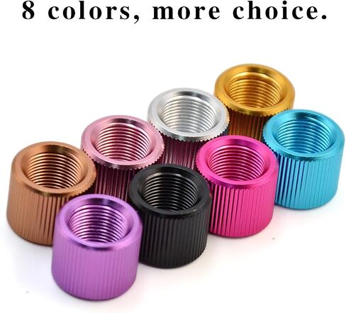 1/2x28 Thread Protector Aluminum & Crush Washers Steel 4 Pack with Chosen Color and Texture in Saudi Arabia