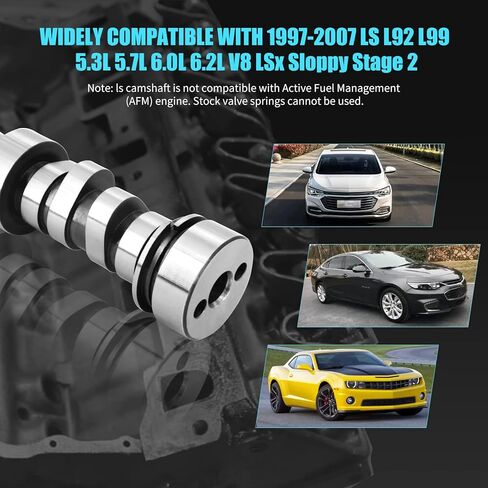 E-1840-P .585"/.585" Engine Camshaft Sloppy Stage 2, Hydraulic Roller Lift Cam Compatible with 1997-2007 G.M LS V8 LSx Silverado Che-vy L92 L99 5.3L 5.7L 6.0L 6.2L in Saudi Arabia