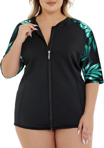 نمط كوكوشي النسائي 1/4 حارس رحل للنساء للنساء قمصان السباحة الطويلة UV حماية الشمس in Kuwait