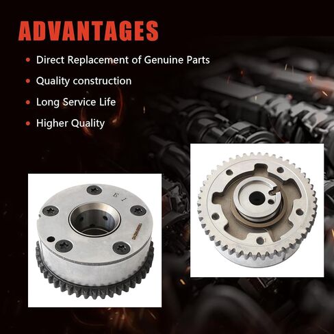 Exhaust Variable Valve Timing (VVT) Sprocket Fit for 2011-2017 Nissan Juke 1.6L L4 Turbocharged Exhaust Camshaft Phaser Gear Replace# 918-105,13025-1KC1C in Saudi Arabia