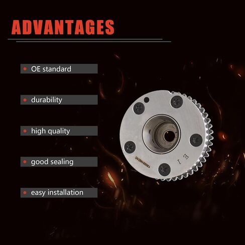 Exhaust Variable Valve Timing (VVT) Sprocket Fit for 2011-2017 Nissan Juke 1.6L L4 Turbocharged Exhaust Camshaft Phaser Gear Replace# 918-105,13025-1KC1C in Saudi Arabia