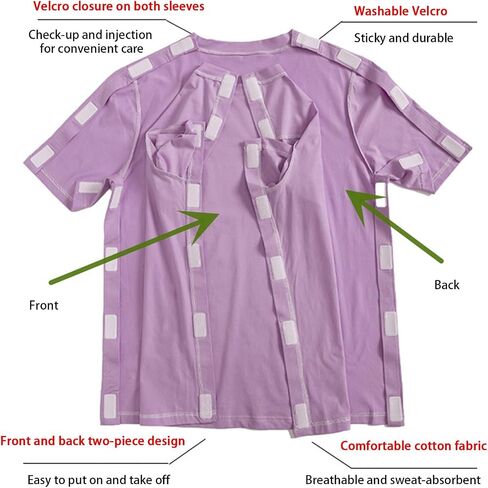Shoulder Surgery Shirts for Women Short Sleeve Adaptive Clothing Surgery Clothing for Broken Arm Post Shoulder Surgery Tops in Saudi Arabia