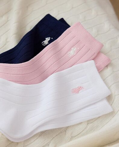 Polo Ralph Lauren Girl's Rib Solid Crew in Saudi Arabia
