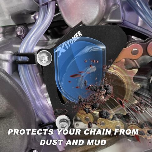 Xitomer Chain Guard Compatible with CR250R CR500R 1986-2001 Chain Sprocket Protector Front Chain Guard Case Protection Fit for CR 250R Accessories CR 500R Parts in Saudi Arabia