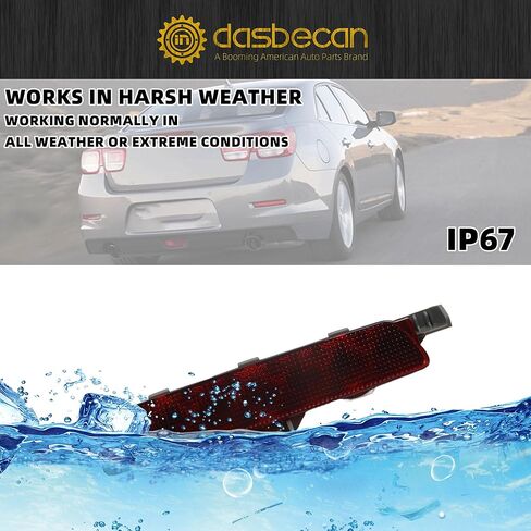 Dasbecan Center High Mount Third 3rd Brake Light Stop Lamp متوافق مع Chevy Malibu 2008-2012 استبدال# 923-289 15271122 in Saudi Arabia