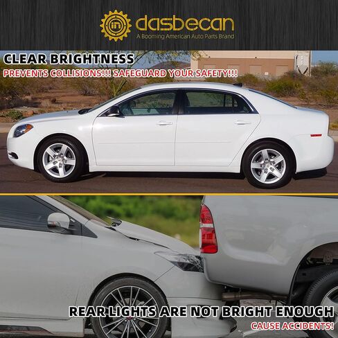 Dasbecan Center High Mount Third 3rd Brake Light Stop Lamp متوافق مع Chevy Malibu 2008-2012 استبدال# 923-289 15271122 in Saudi Arabia