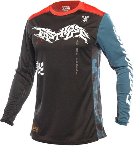 Fasthouse Grindhouse Bereman Jersey ، Black/Infrared in Saudi Arabia