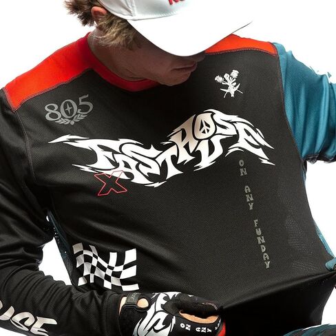 Fasthouse Grindhouse Bereman Jersey ، Black/Infrared in Saudi Arabia