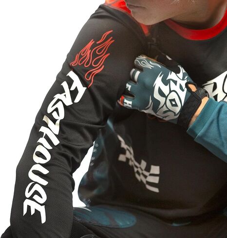Fasthouse Grindhouse Bereman Jersey ، Black/Infrared in Saudi Arabia