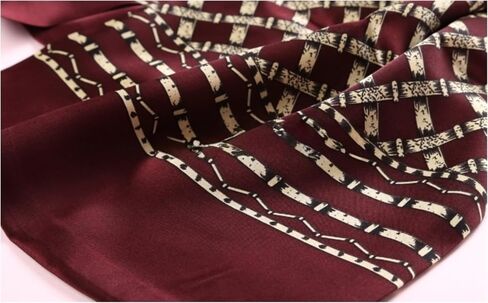 Men's 100 Silk Long Scarf Double Layer Neckerchief in Saudi Arabia