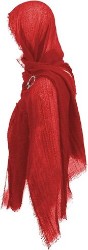 Post Apocalyptic Hooded Shawl Scarf Medieval Renaissance Cowl Cloak Cape Viking Wizard Costume Accessories for Men Women in Saudi Arabia