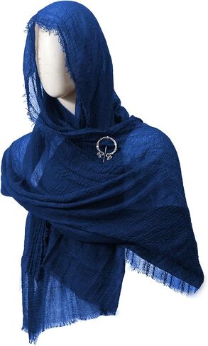 Post Apocalyptic Hooded Shawl Scarf Medieval Renaissance Cowl Cloak Cape Viking Wizard Costume Accessories for Men Women in Saudi Arabia