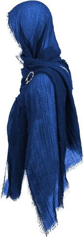 Post Apocalyptic Hooded Shawl Scarf Medieval Renaissance Cowl Cloak Cape Viking Wizard Costume Accessories for Men Women in Saudi Arabia