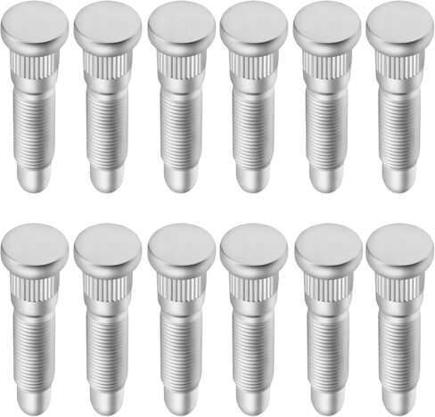 12pcs 11588810 M14 × 1.50 ترصيع عجلات مسننة طويلة متوافقة مع شيفروليه سيلفرادو 3500 HD 2007-2010 Tahoe Express GMC Sierra Yukon Cadillac Hummer باستبدال 10-428 ، 15112380 ، 15718996 in Kuwait