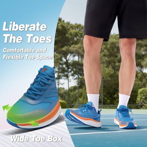 Men's Orthopedic Road Running Shoes: Comfortable Casual Arch Supports Plantar Fasciitis Orthotic Sports Athletic Sneakers, Flat Feet High Arch Tennis Work Walking Shoes for Foot Heel and Pain Relief in Saudi Arabia