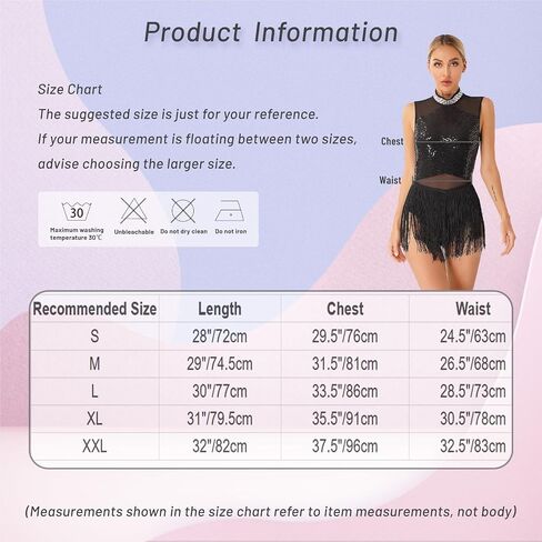 Women Sequins Fringed Latin Dance Costume Sleeveless Flowy Tassel Leotard Dress for Tango Cha-Cha Samba Dancewear Jumpsuit for Dance and Performance(Burgundy,L) in Saudi Arabia
