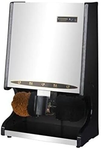 Automatic Electric Shoe Polisher, Vertical Shoe Shine Machine with Sensor, Dusting, Polishing, Oiling & Waxing, Suitable for Home, Hotels & Businesses (Black/Silver)(Gold) in Saudi Arabia