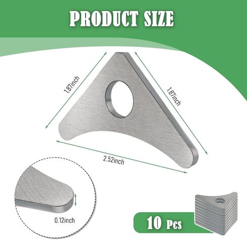 10pcs مثلث اللحام على علامات التبويب ، gusset المضادة للانتعاش للحام للدعم المعزز ، اللحام السميك على حوامل الصدمة مع إكسسوارات سيارة 0.5 بوصة لمعظم المركبات in Saudi Arabia