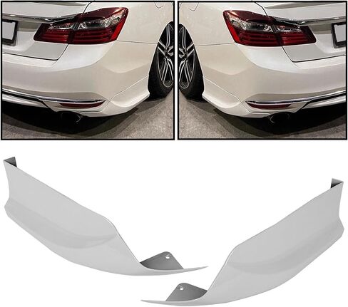 Front & Rear Bumper Splitter Lip 4PCS for Honda Accord 4 Door Sedan 2016-2017 HFP Style Front & Rear Side Corner Spats Apron (Black+White) in Saudi Arabia