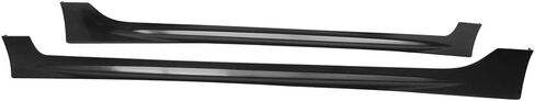 Side Skirts Compatible with 2006-2011 Honda Civic 4 Door Sedan, PP Black Side Bottom Line Extension by IKON MOTORSPORTS, 2007 2008 2009 2010 in Saudi Arabia