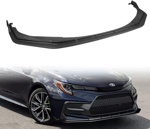 Q1-TECH, 9-Piece Front Bumper Lip & Side Skirt Extensions Diffuser Compatible with 2020-2025 Toyota Corolla XSE/SE Model Only, Front Bumper Lip Spoiler Air Chin Body Splitter ABS (Painted Black) in Saudi Arabia