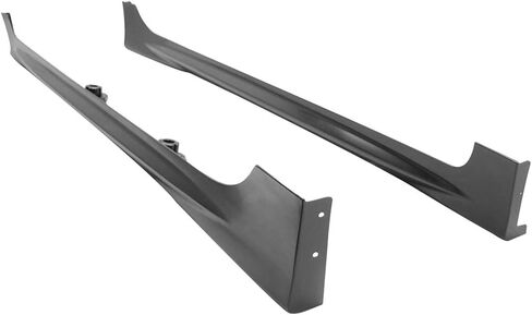 Side Skirts Compatible with 2006-2011 Honda Civic 4 Door Sedan, PP Black Side Bottom Line Extension by IKON MOTORSPORTS, 2007 2008 2009 2010 in Saudi Arabia