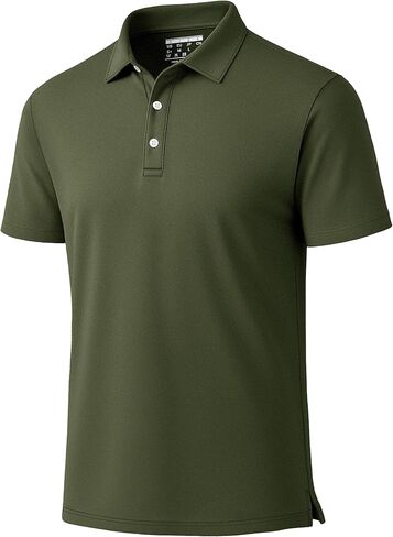 Boladeci Men's Golf Polo Shirts Short Sleeve Performance Quick Dry Breathable Work Business Casual Shirts in Kuwait