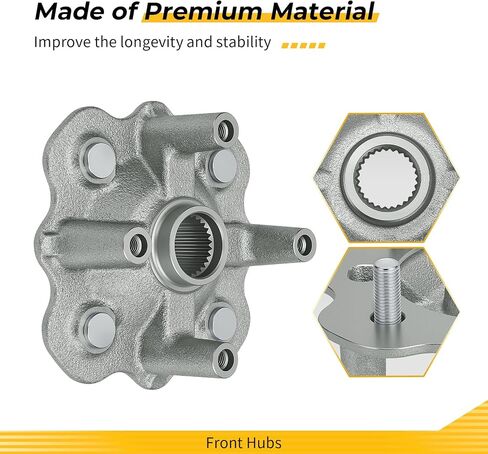 M MATI Front Left/Right Hub for Yamaha Grizzly 350 400 450 2007-2014 W-olverine 350 450 2006-2010 Kodiak 400 450 Bruin 350 2003-2006 Big Bear 400 2007-2012 5ND-F5111-21-00 5ND-F5111-30-00 in Saudi Arabia