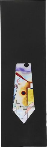 Kandinsky Art Tie - Abstract Painting Necktie للرجال | هدية فنية حديثة ملونة للمعلمين والفنانين والمصممين in Saudi Arabia