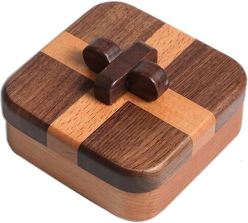 Wooden Jewelry Box-Keepsake Organizer for Rings, Necklaces,Keys,Treasures for Weddings,Engagements,Anniversaries for Women Men (B) in Saudi Arabia