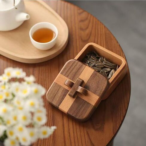 Wooden Jewelry Box-Keepsake Organizer for Rings, Necklaces,Keys,Treasures for Weddings,Engagements,Anniversaries for Women Men (B) in Saudi Arabia