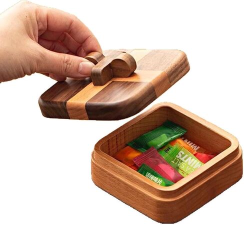 Wooden Jewelry Box-Keepsake Organizer for Rings, Necklaces,Keys,Treasures for Weddings,Engagements,Anniversaries for Women Men (B) in Saudi Arabia