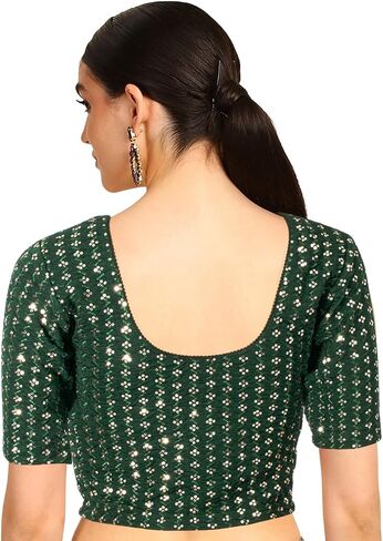 Chandrakala Readymade Blouses for Women Sarees,Stretchable(B202-P) in Saudi Arabia