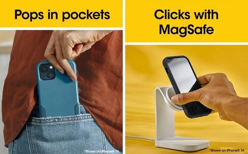 OtterBox iPhone 15 Pro MAX Commuter Series Case - MagSafe Edition - Blue, Slim & Tough, Pocket-Friendly, with Port Protection - Crisp Denim in Saudi Arabia