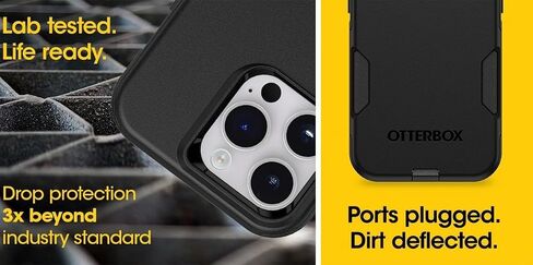OtterBox iPhone 15 Pro MAX Commuter Series Case - MagSafe Edition - Blue, Slim & Tough, Pocket-Friendly, with Port Protection - Crisp Denim in Saudi Arabia