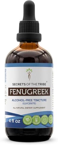 Secrets of the Tribe Fenugreek Tincture Alcohol-Free Liquid Extract, Fenugreek (Trigonella foenum-graecum) Dried Fruit (2 FL OZ) in Saudi Arabia