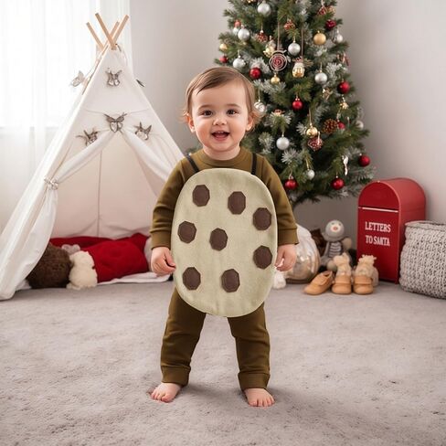 Toddler Cookie Halloween Outfits Long Sleeve Sweatshirt and Pants with Biscuit Set Baby Halloween Clothes in Saudi Arabia