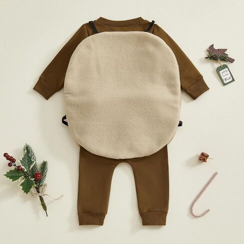 Toddler Cookie Halloween Outfits Long Sleeve Sweatshirt and Pants with Biscuit Set Baby Halloween Clothes in Saudi Arabia
