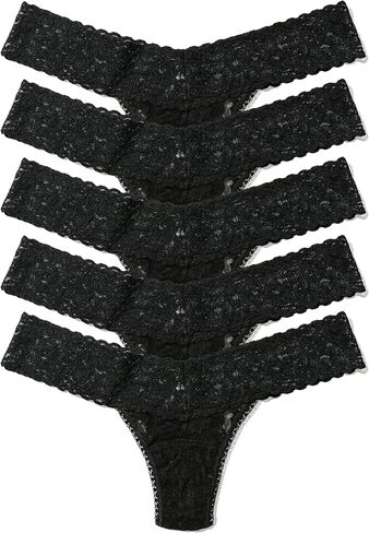 hanky panky - Signature Lace Low Rise Thongs: Summer Edition | One Size 2-12 | Lace Lingerie, Womens Underwear | 3 or 5 pack in Saudi Arabia