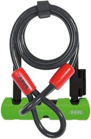 قفل على شكل حرف U من Abus Ultra 410 مع كابل 230 مم مع قفل على شكل حرف U مقاس 10 مم × 120 سم مقاس 9 بوصات in Saudi Arabia