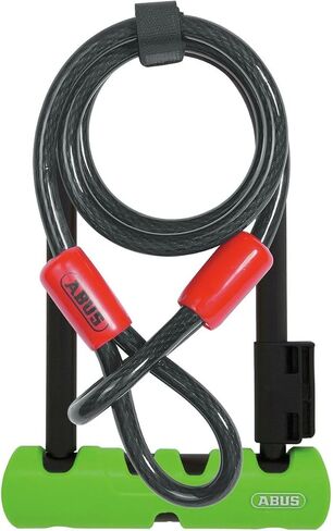 قفل على شكل حرف U من Abus Ultra 410 مع كابل 230 مم مع قفل على شكل حرف U مقاس 10 مم × 120 سم مقاس 9 بوصات in Saudi Arabia