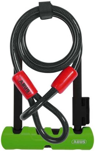 قفل على شكل حرف U من Abus Ultra 410 مع كابل 230 مم مع قفل على شكل حرف U مقاس 10 مم × 120 سم مقاس 9 بوصات in Saudi Arabia