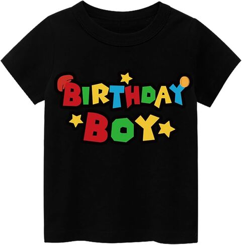 Super Soft Birthday Boy Short Sleeve T-Shirt Gifts for Boys Birthday Party in Kuwait