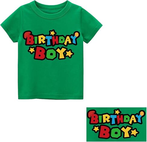 Super Soft Birthday Boy Short Sleeve T-Shirt Gifts for Boys Birthday Party in Kuwait