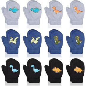 2-4 Toddler Magic Mittens Gloves Winter Kids Mittens Unisex Baby Warm Knitted Stretch Gloves in Kuwait