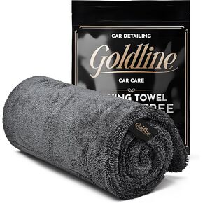 Goldline 1300 GSM XL Car Drying Towel (24x36 Inch), Ultra-Absorbent Microfiber, Streak-Free & Scratch-Free for Professional Detailing, Cars, Trucks, SUVs in Saudi Arabia